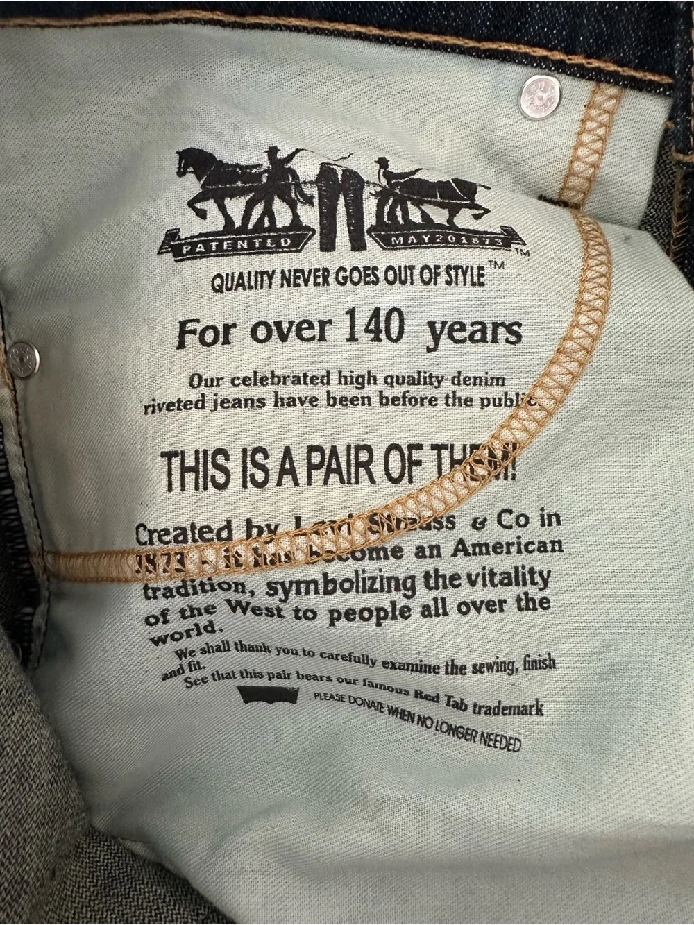 Levis new tags